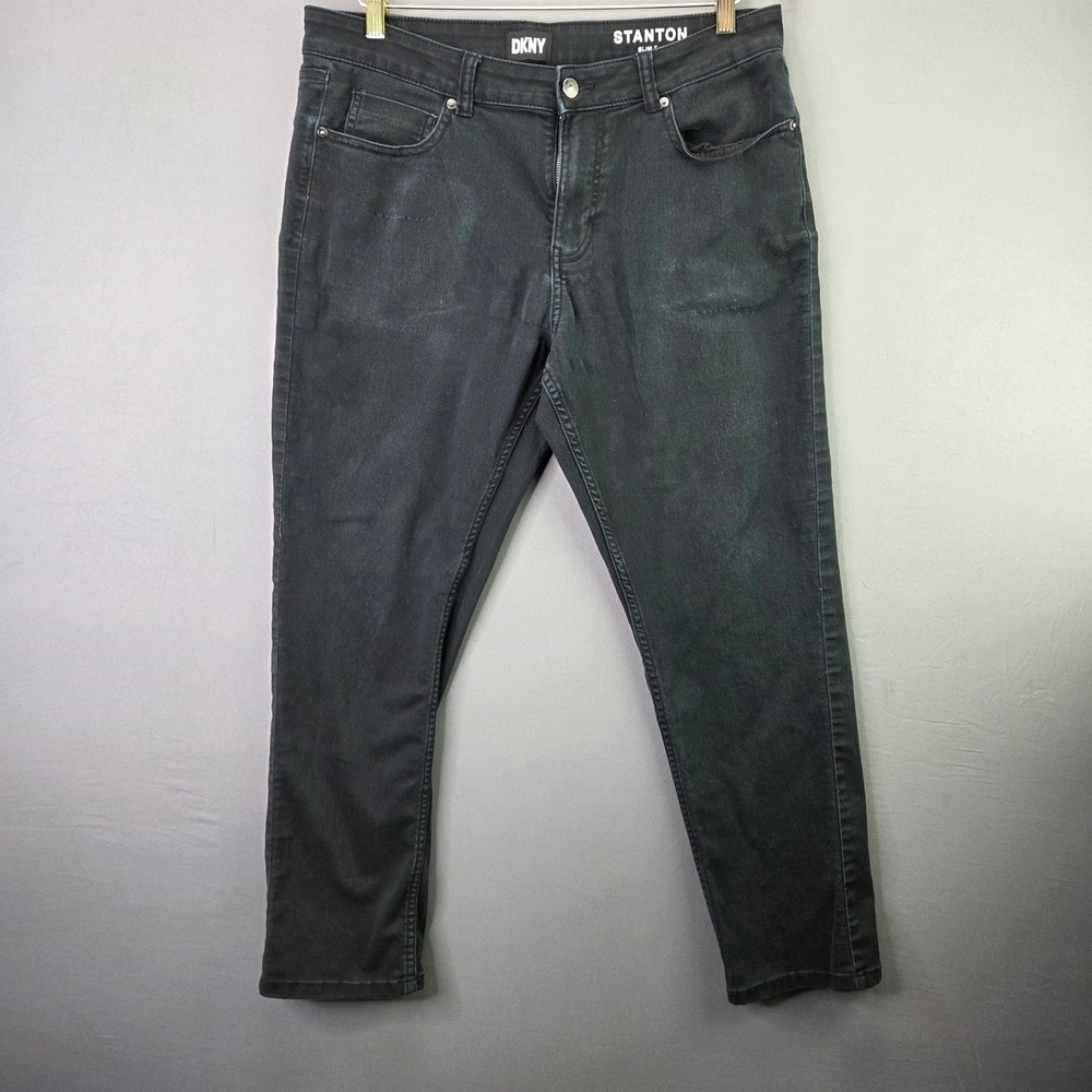 DKNY Stanton Slim Fit Jeans 33x29 Black Denim Stretch Pants Mens Casual eBay SEO